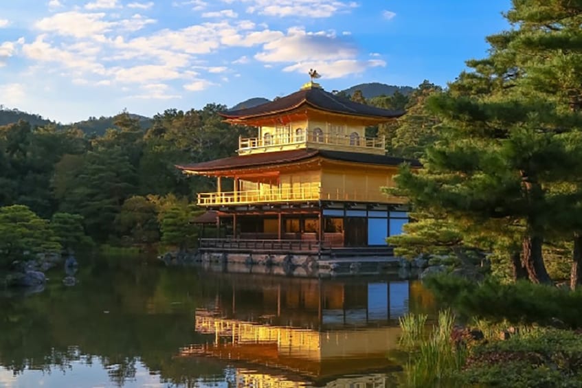 Temple on a lake in Japan