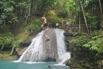 Divertissement d'une journée: Blue Hole, Secret Falls et Dunn's River Falls