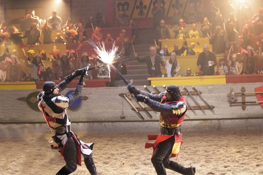Show item 3 of 9. Sword fight at Medieval Times in Atlanta