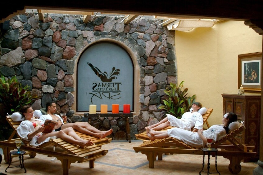 Guests relaxing at the Termas Papallacta spa 
