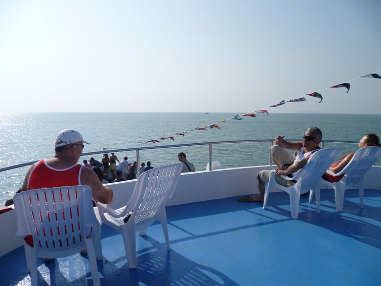 Aboard a ferry boat on Phi Phi Island 