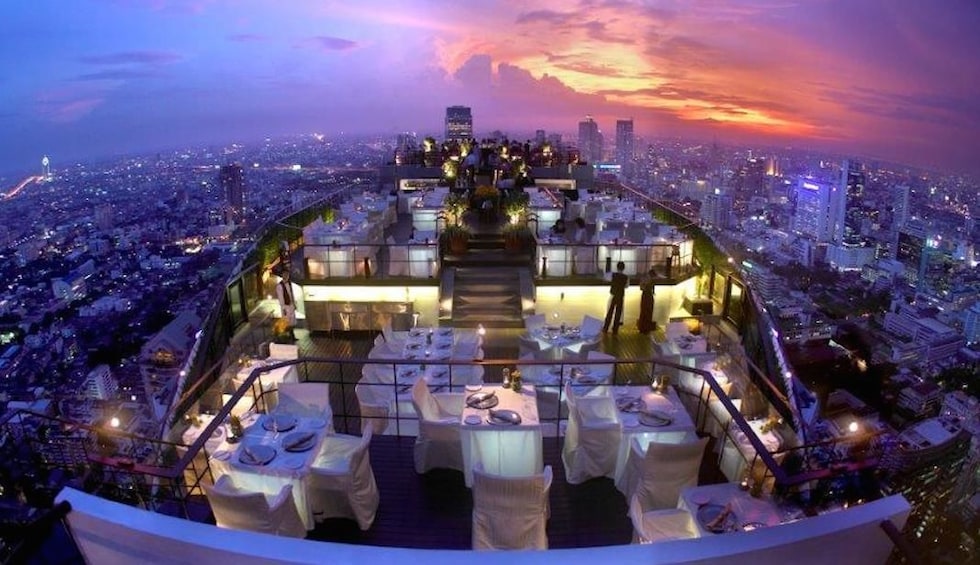 Rooftop restaurant in Bangkok