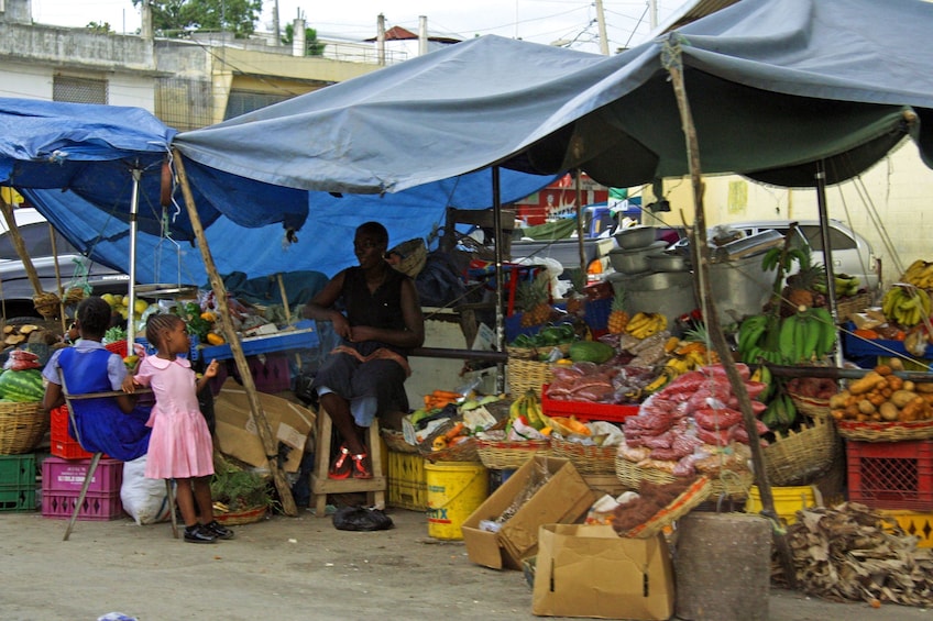Produce market in Jamaica