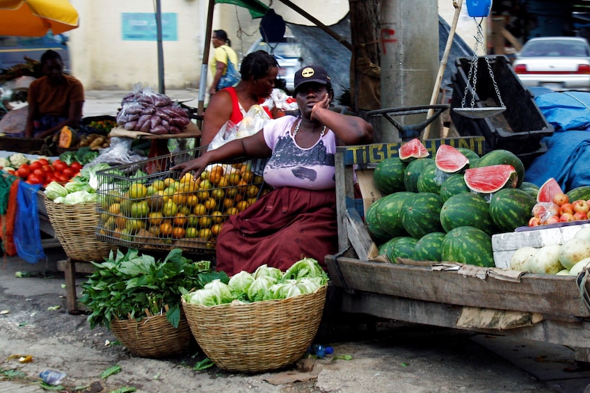 Produce vendor in Jamaica
