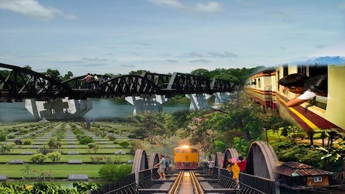 Bridge on the River Kwai including Train Ride, Long Tail Boat and Lunch