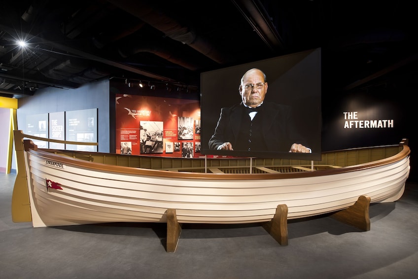 Lifeboat at the Titanic Experience in Ireland