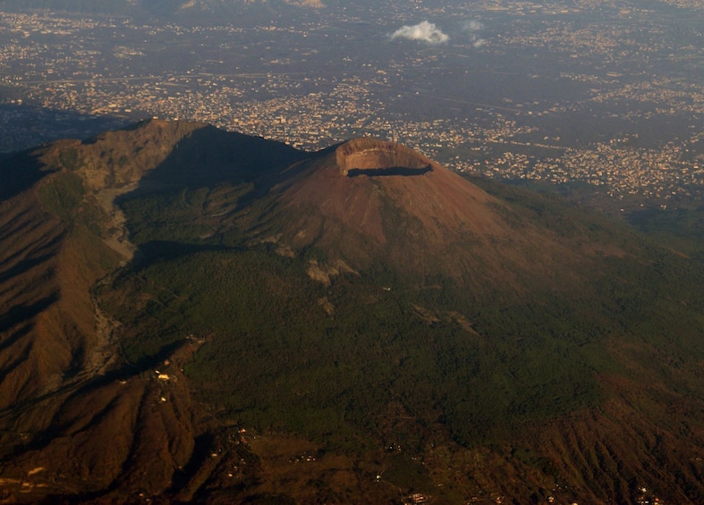 Aerial view of Mt. Vesuvius 