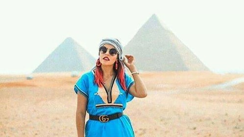 Piramides van Gizeh Tour met lunch en tochtje in de Felucca op de Nijl