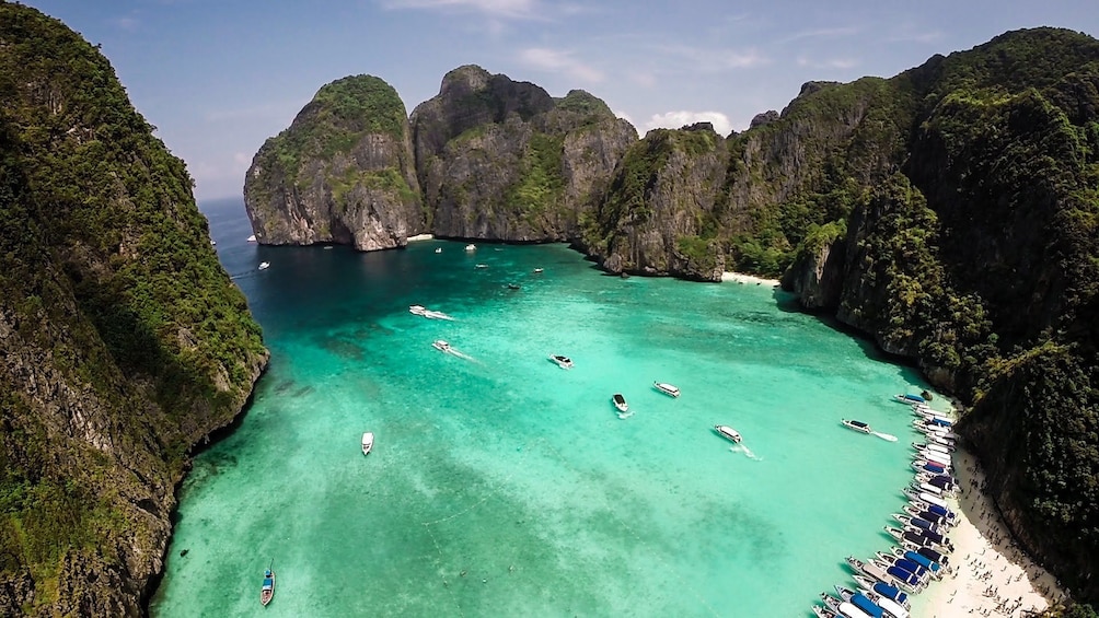 Aerial view of Phi Phi Islands