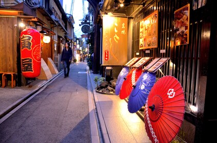 Kyoto afslappet aften Pontocho madtur