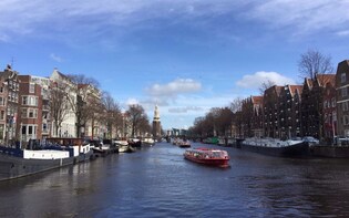 Explore Amsterdam on a walking tour + Canal Cruise