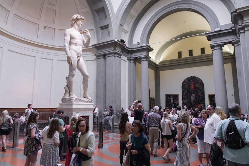 The David at the Accademia Gallery Museum in Florence