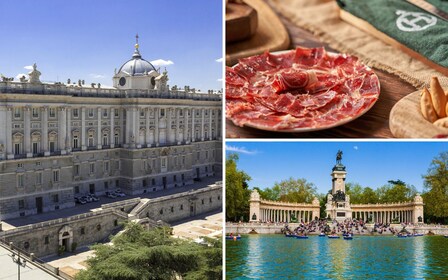 Madrid Royal Palace with tapas tasting and Retiro Park