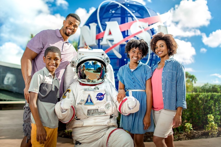 Family at Kennedy Space Center in Orlando 