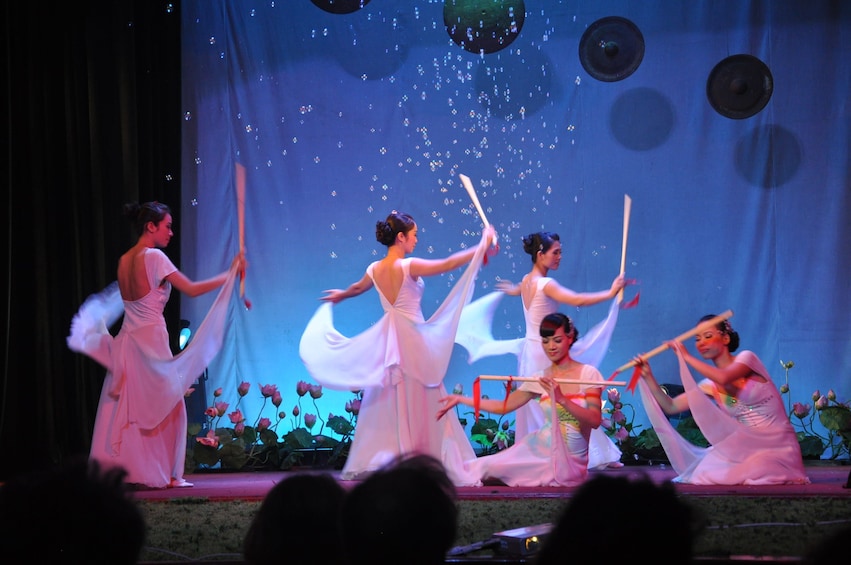 Dancers onstage in Hanoi