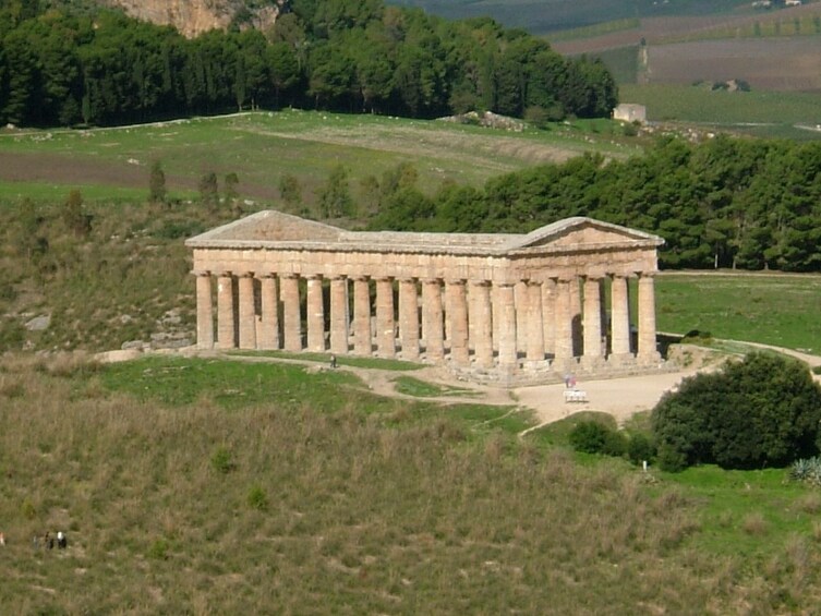 Ruins of a temple in Segesta