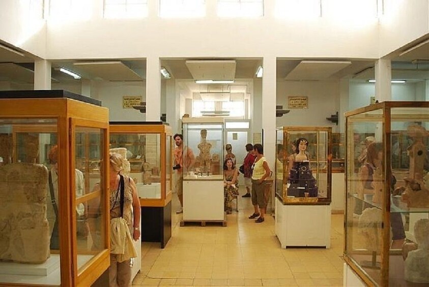 Inside the Archaeological Museum in Amman