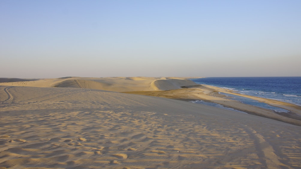 Sandy coast of Doha