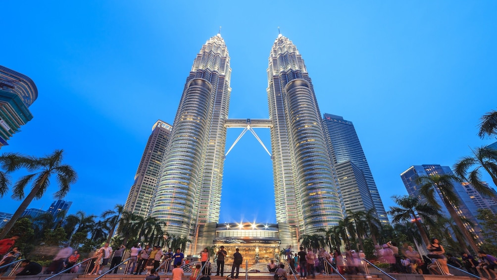 Show item 3 of 4. Petronas Twin Towers in the evening