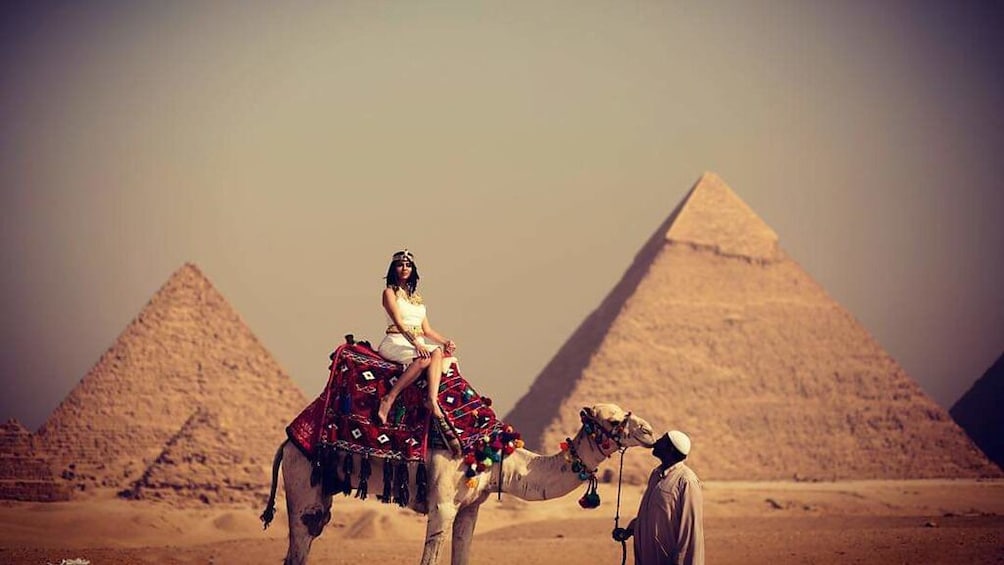 Giza Pyramids by Camel