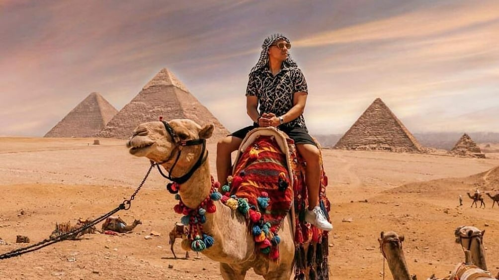 Giza Pyramids by Camel