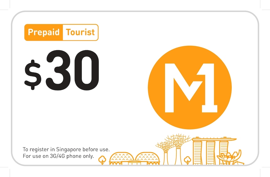 M1 Prepaid Tourist SIM