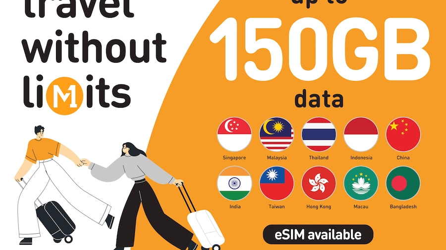 Singapore 4G M1 Tourist SIM/eSIM - Airport & City Pick-Up