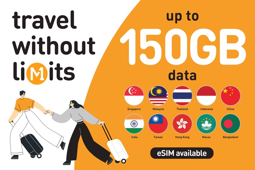 Singapore 4G M1 Tourist SIM/eSIM - Airport & City Pick-Up