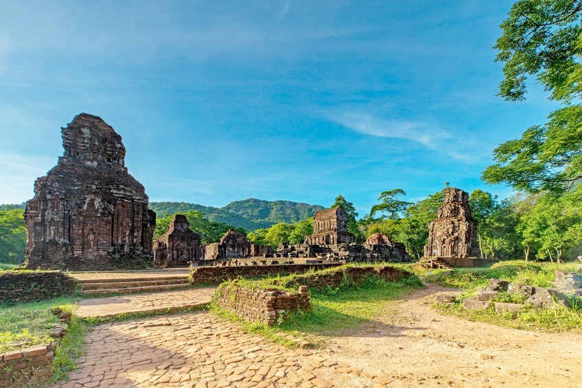 Day view of the My Son Sanctuary in Vietnam