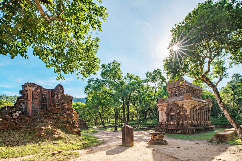 Sunny day at the My Son Sanctuary in Vietnam