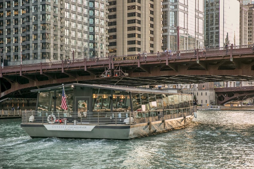 Odyssey Cruise Ship on the Chicago River