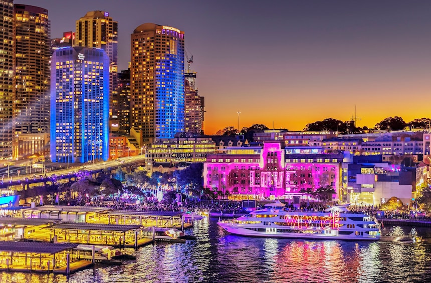 Sydney Harbour Vivid Lights Cruise