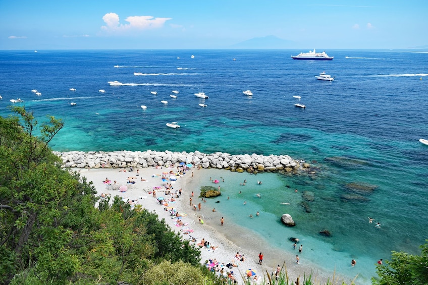 Beach on Island of Capri