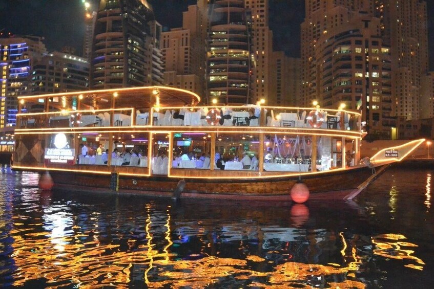 Dubai Marina Cruise With Dinner & Roundtrip Transfer