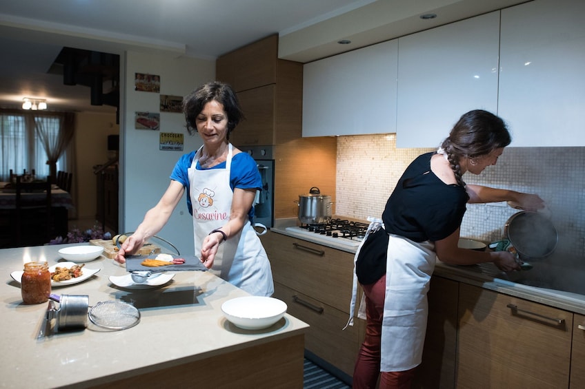 Private cooking class at a local's home in Parma