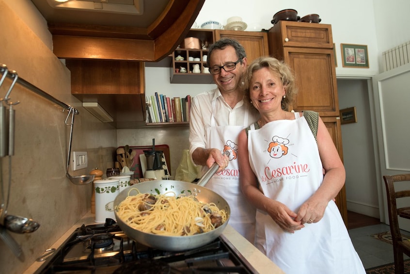 Private Market tour + Cook + Dine in a local home in Naples
