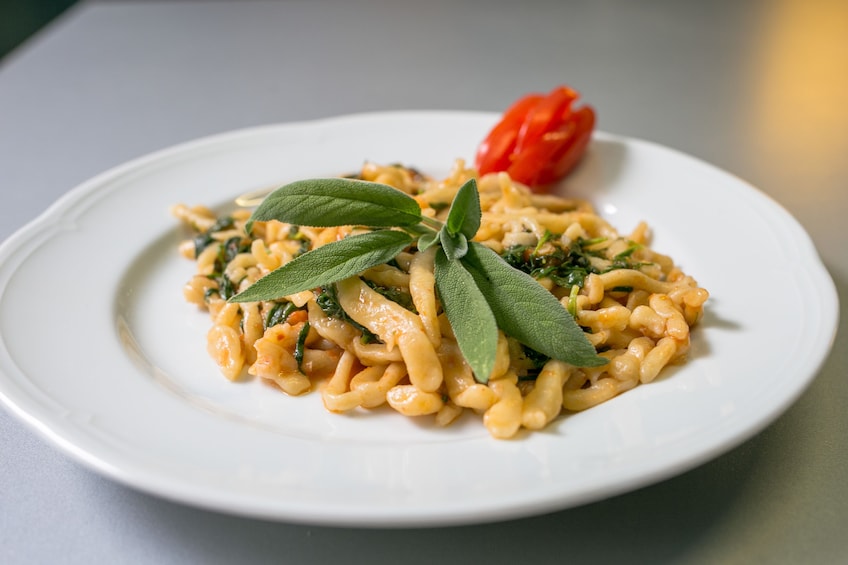 Plate of pasta in Trieste