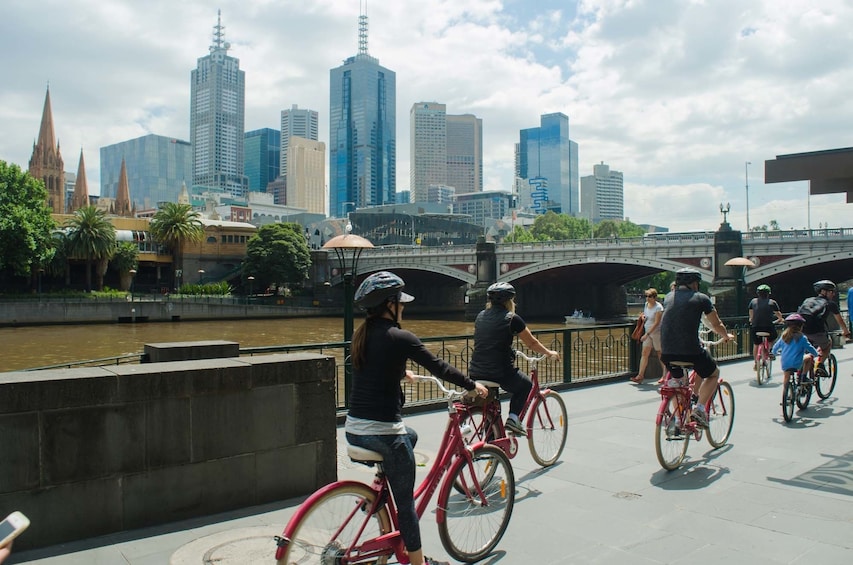 Show item 4 of 8. Group city bike tour in Melbourne