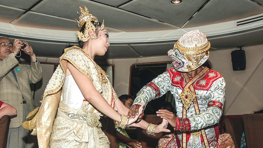 Traditional dance show on board the Grand Pearl Candle Lit Dinner Cruise