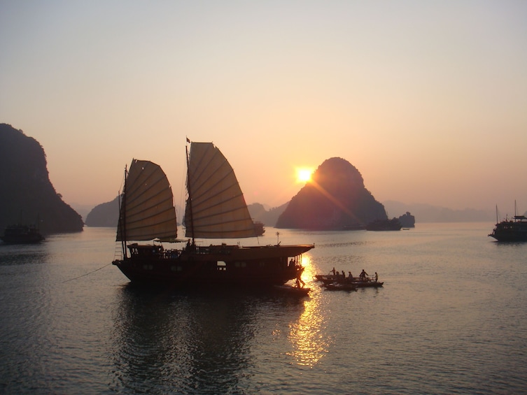 Sailboat in Halong Bay