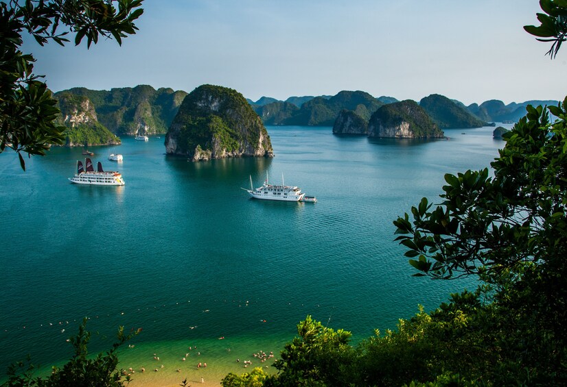 Boats in Halong Bay