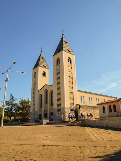 Medjugorje Church on a sunny day in Bosnia and Herzegovina