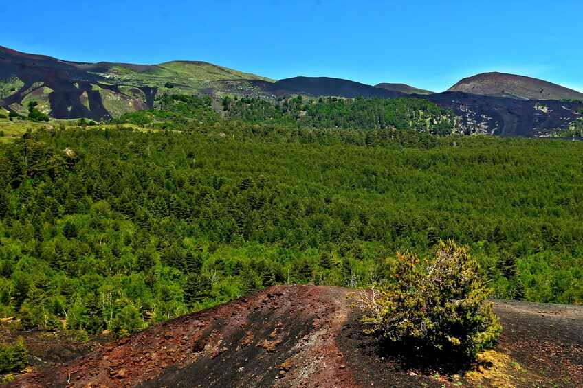 Foothills and mountains in Etna