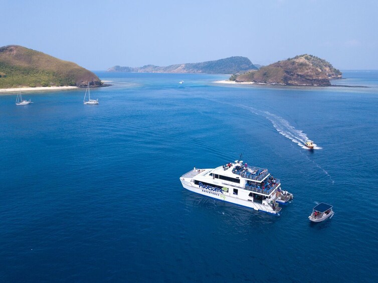 Cruise boat in Fiji