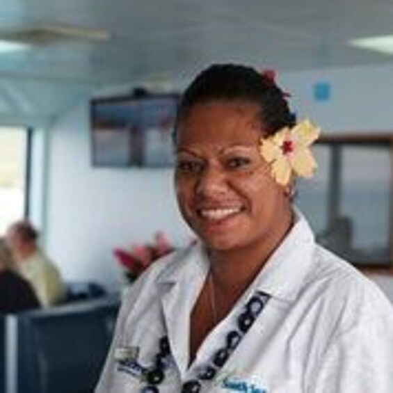 Cruise boat staff member