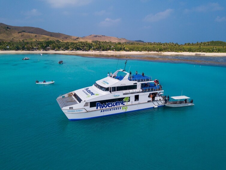 Cruise boat in Fiji