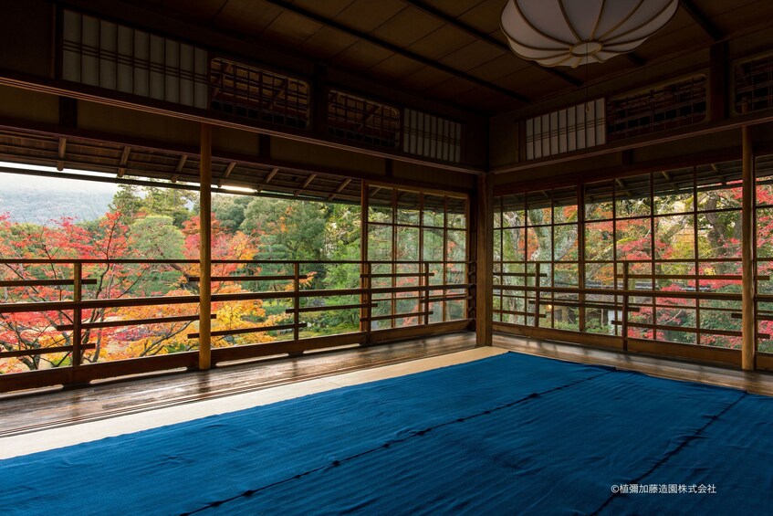 Interior of minimalist Japanese building in Kyoto
