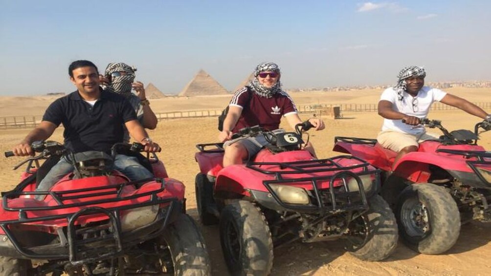 Private tour to Desert Safari by Quad Bike Around Pyramids 