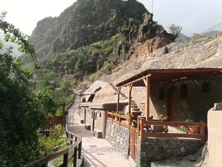 Buildings on the mountain in Gran Canaria