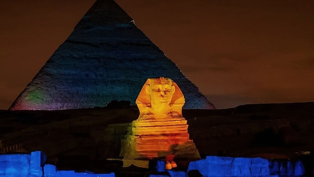 Private Sound and Light Show at the Pyramids with dinner